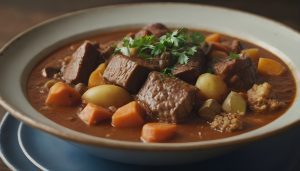 A hearty bowl of scouse stew.