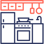 An icon of kitchen equipment