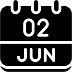 Icon portraying 2nd June on a calander